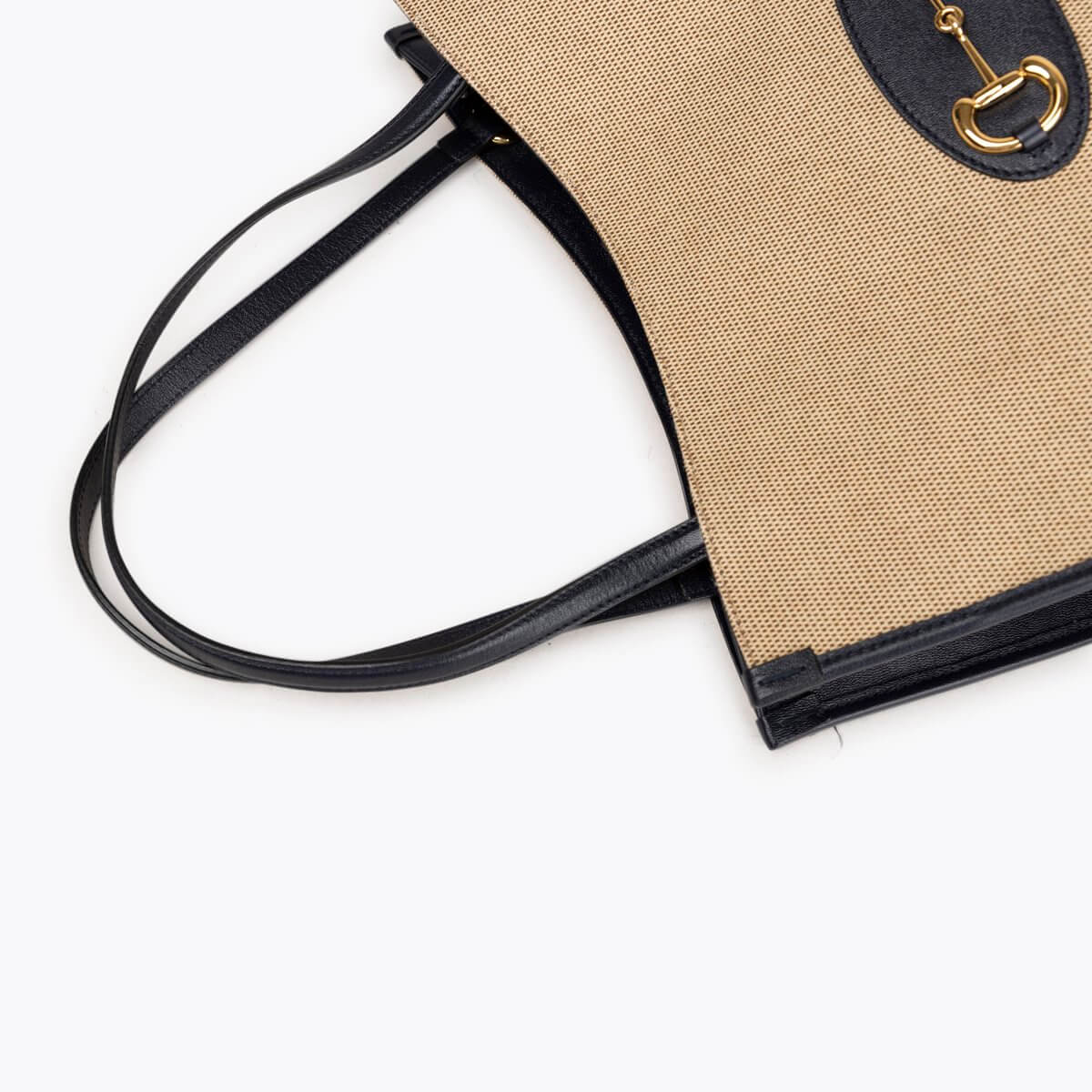 GUCCI Horsebit Tote Canvas Bag A Retro Tale