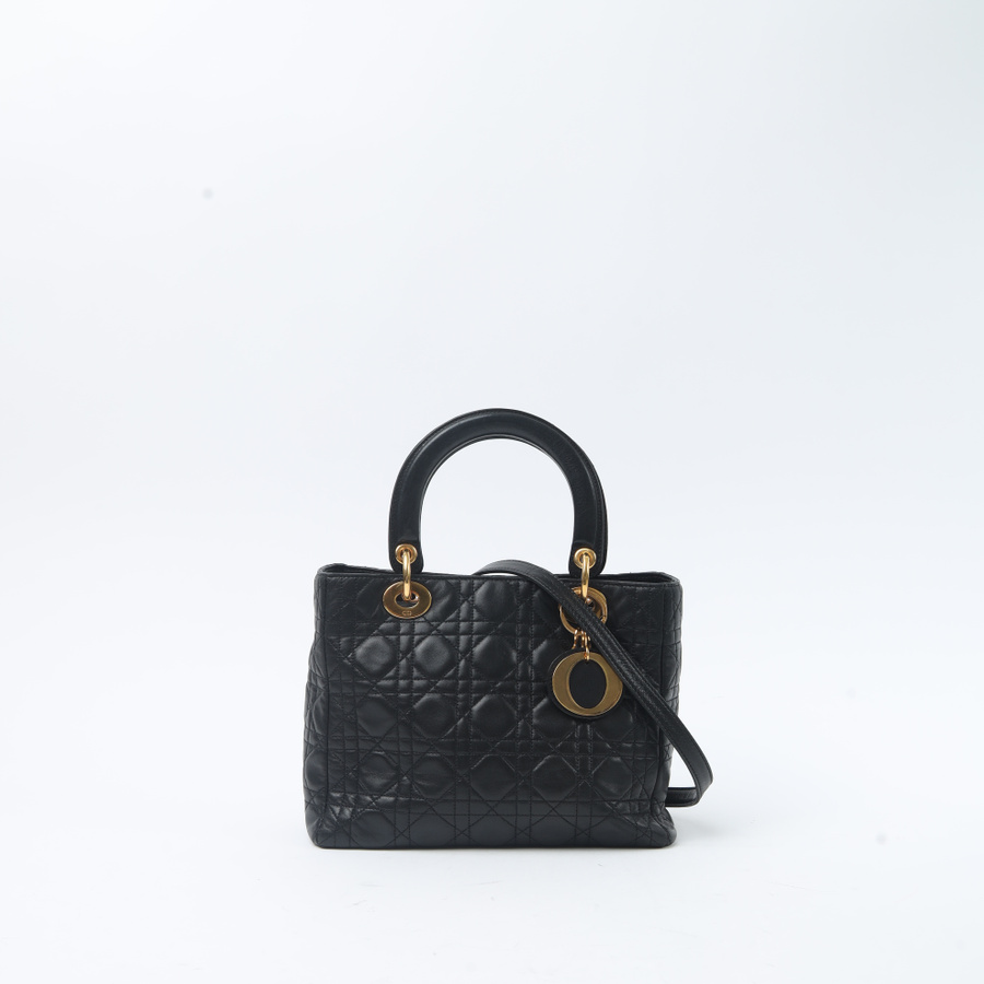 Vintage CHRISTIAN DIOR Medium Lady Dior Bag - A Retro Tale