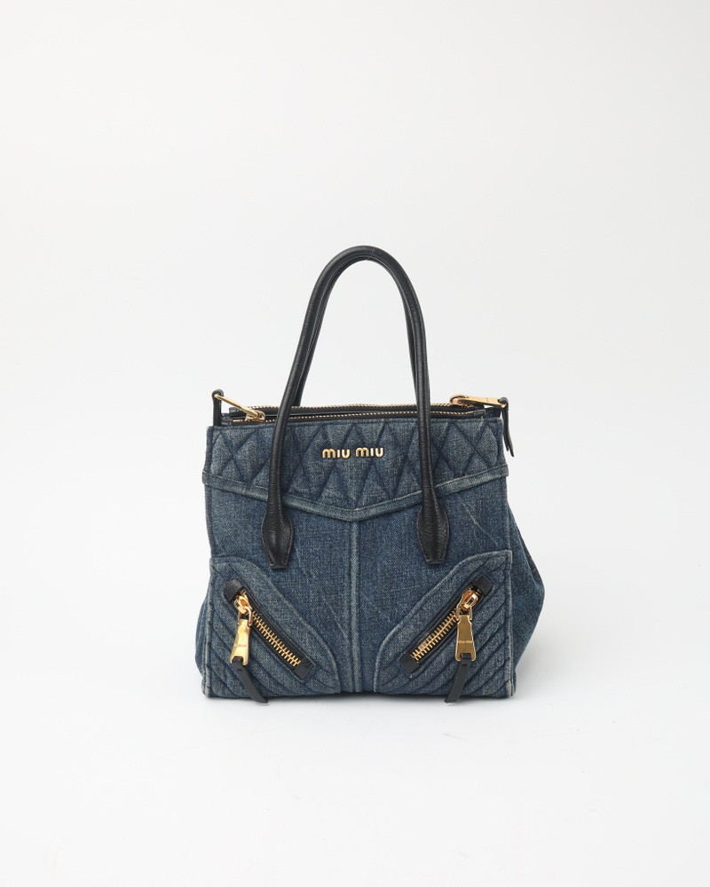 Miu miu denim bag deals