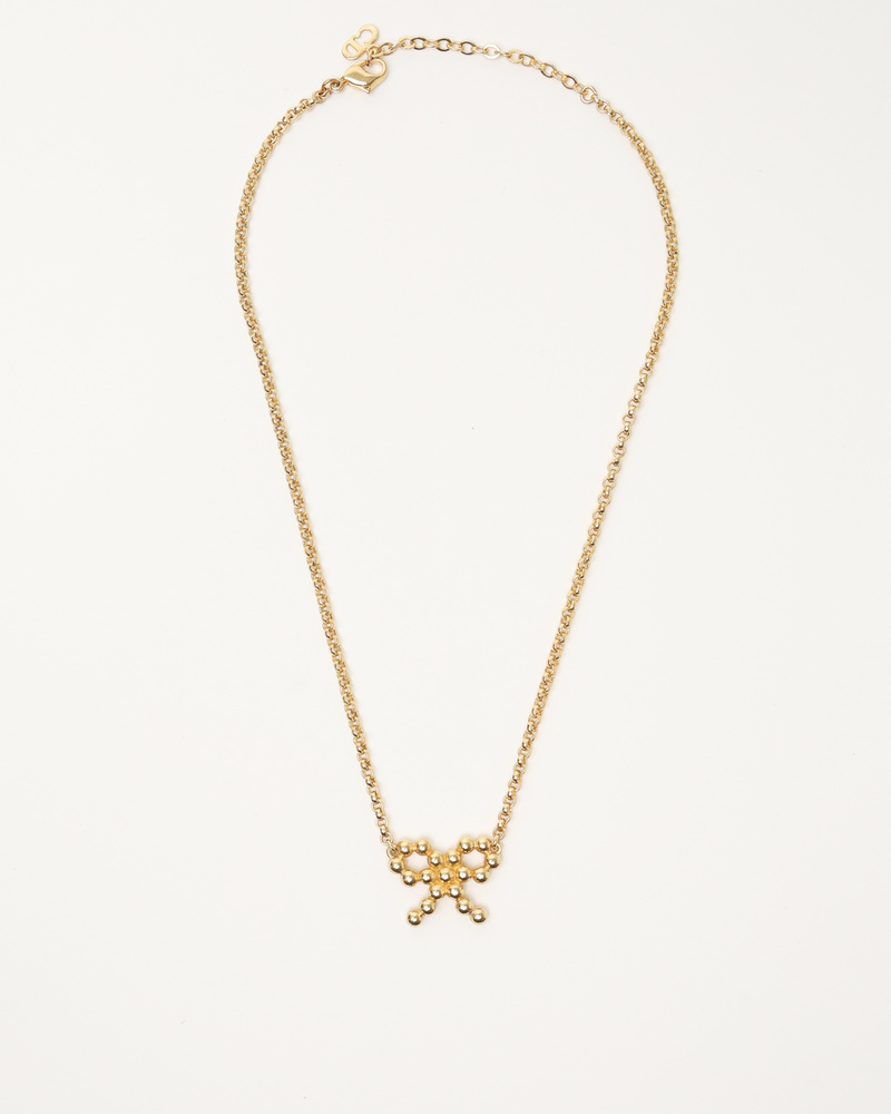 Vintage CHRISTIAN DIOR Ribbon Necklace - A Retro Tale