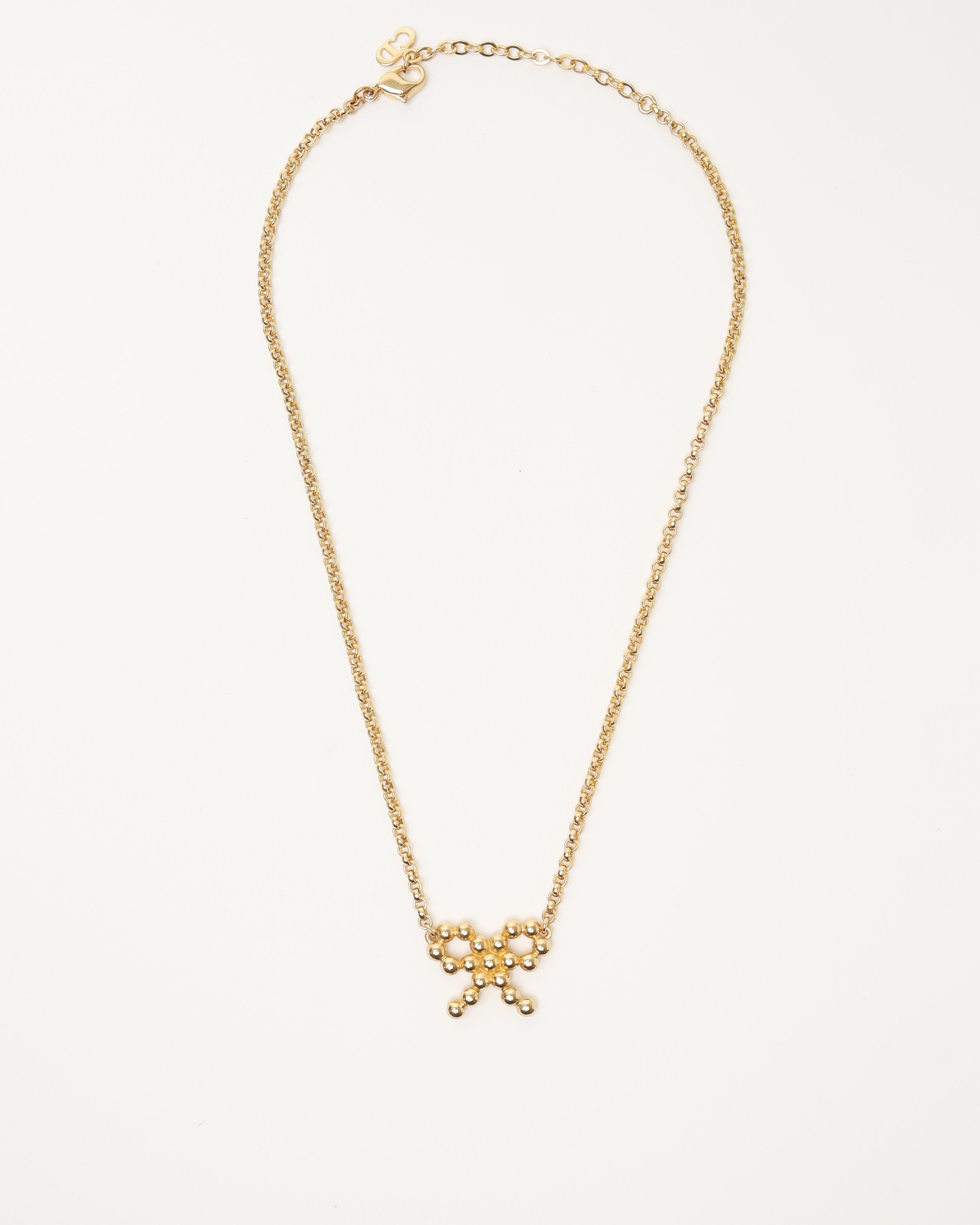 Vintage CHRISTIAN DIOR Ribbon Necklace - A Retro Tale