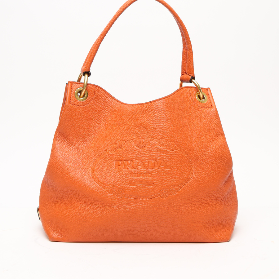 Vintage PRADA Vitello Phenix Logo Hobo Bag - A Retro Tale