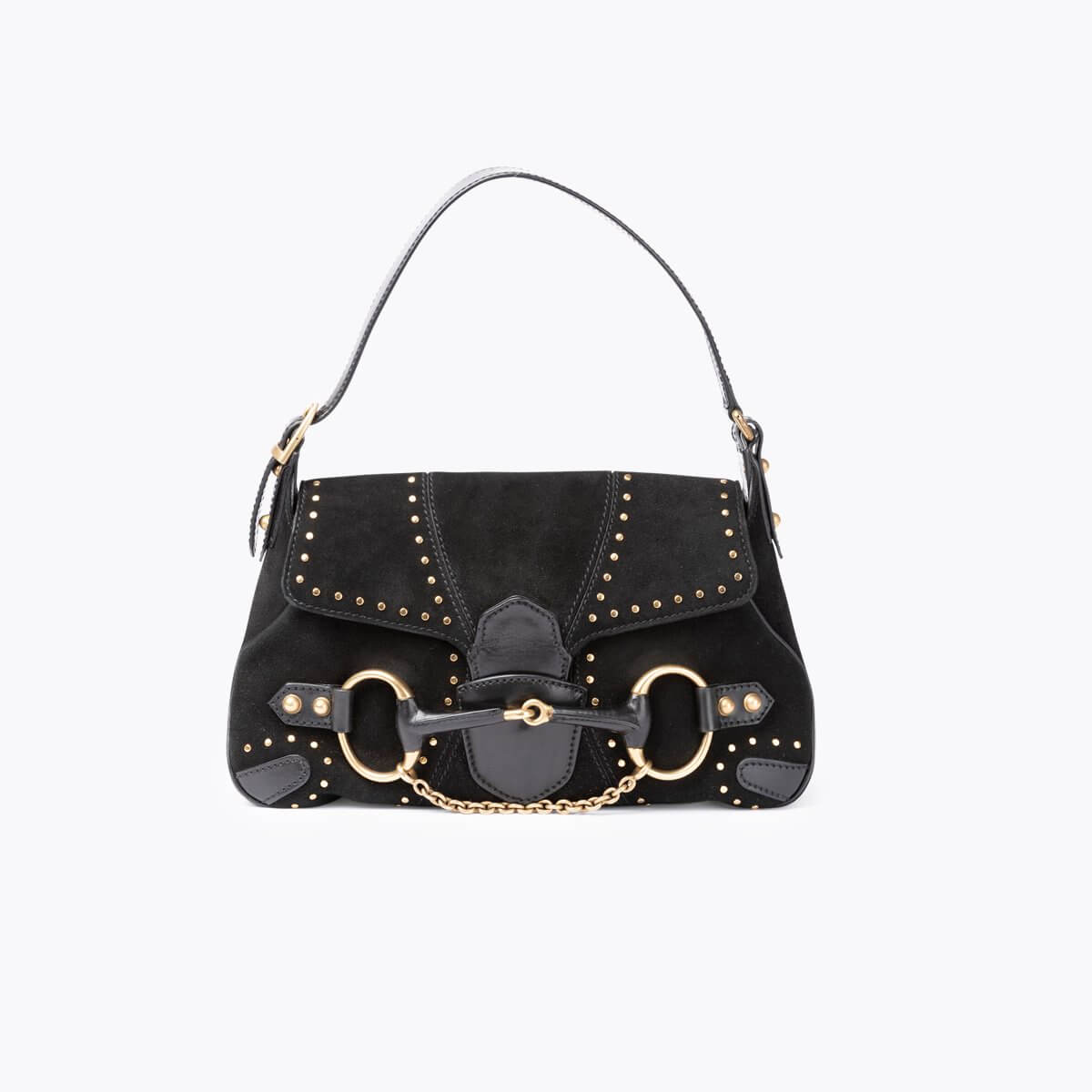 SLOWのHORSE PIT SHOULDER BAG M GUCCI Horsebit Shoulder Bag