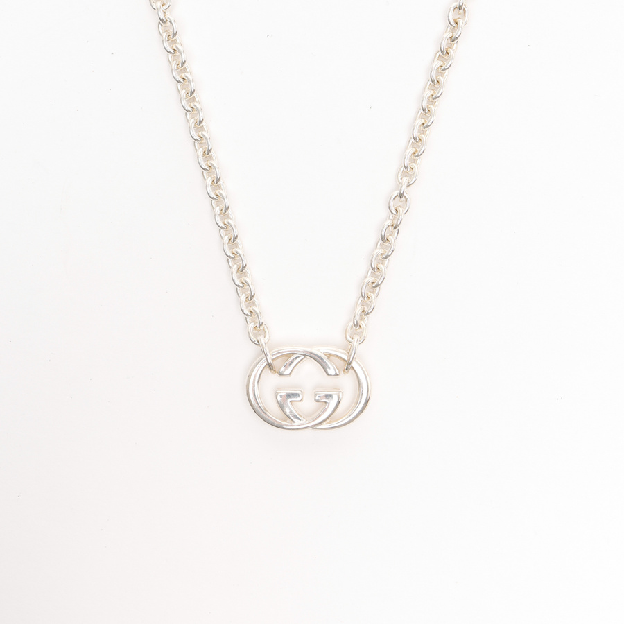 Vintage 2000s Gucci Silver Pendent Necklace main image 1