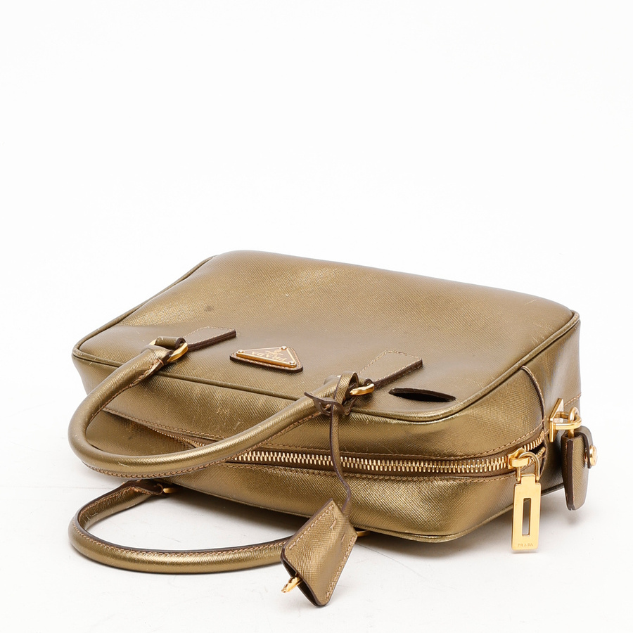 Vintage PRADA Saffiano Bauletto Bag - A Retro Tale