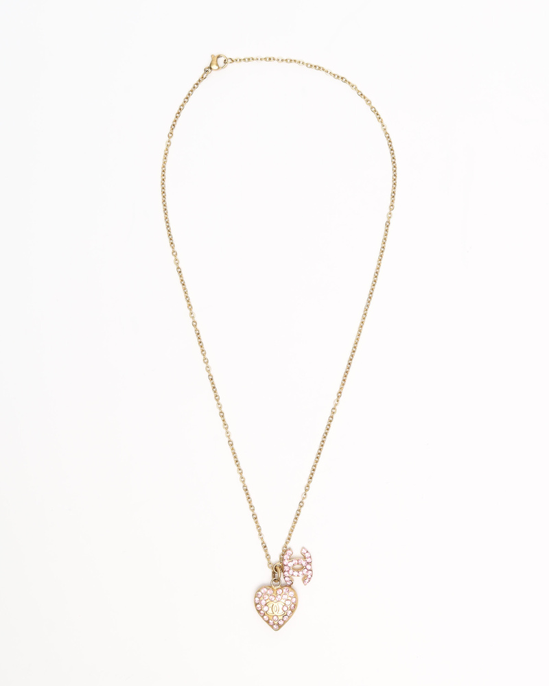 アクセサリー CHANEL Coco Mark Rhinestone Necklace Chanel Coco Mark Rhinestone Necklace Pendant – MissLuLaLa