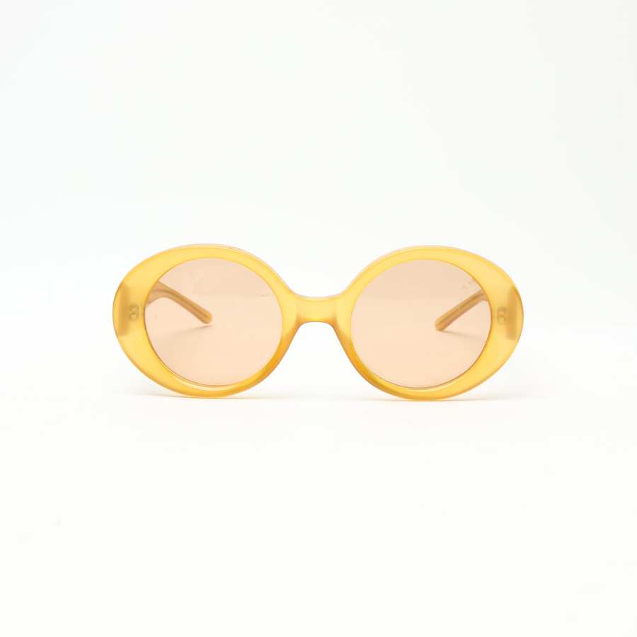Vintage Gucci Yellow Sunglasses with Tinted Lens - A Retro Tale