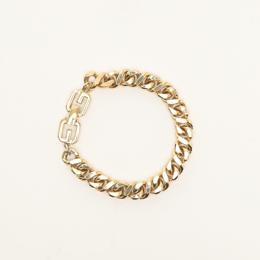 GIVENCHY Vintage G pattern gold bracelet vintage 
