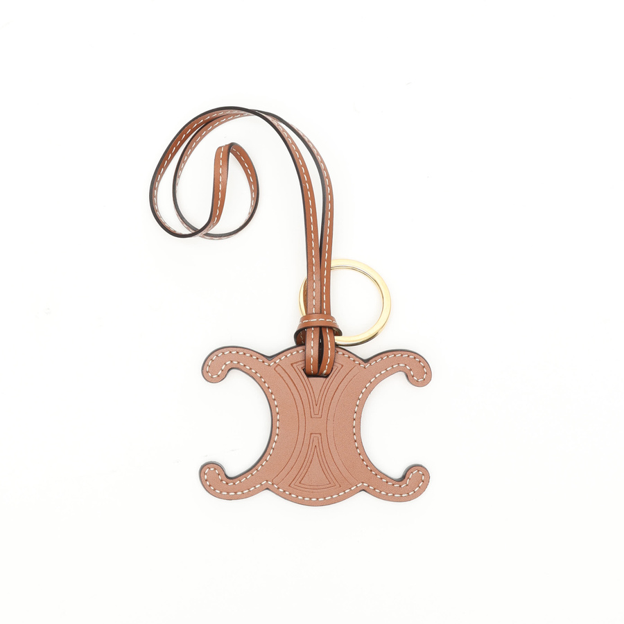 Vintage Céline Triomphe Leather Charm - A Retro Tale