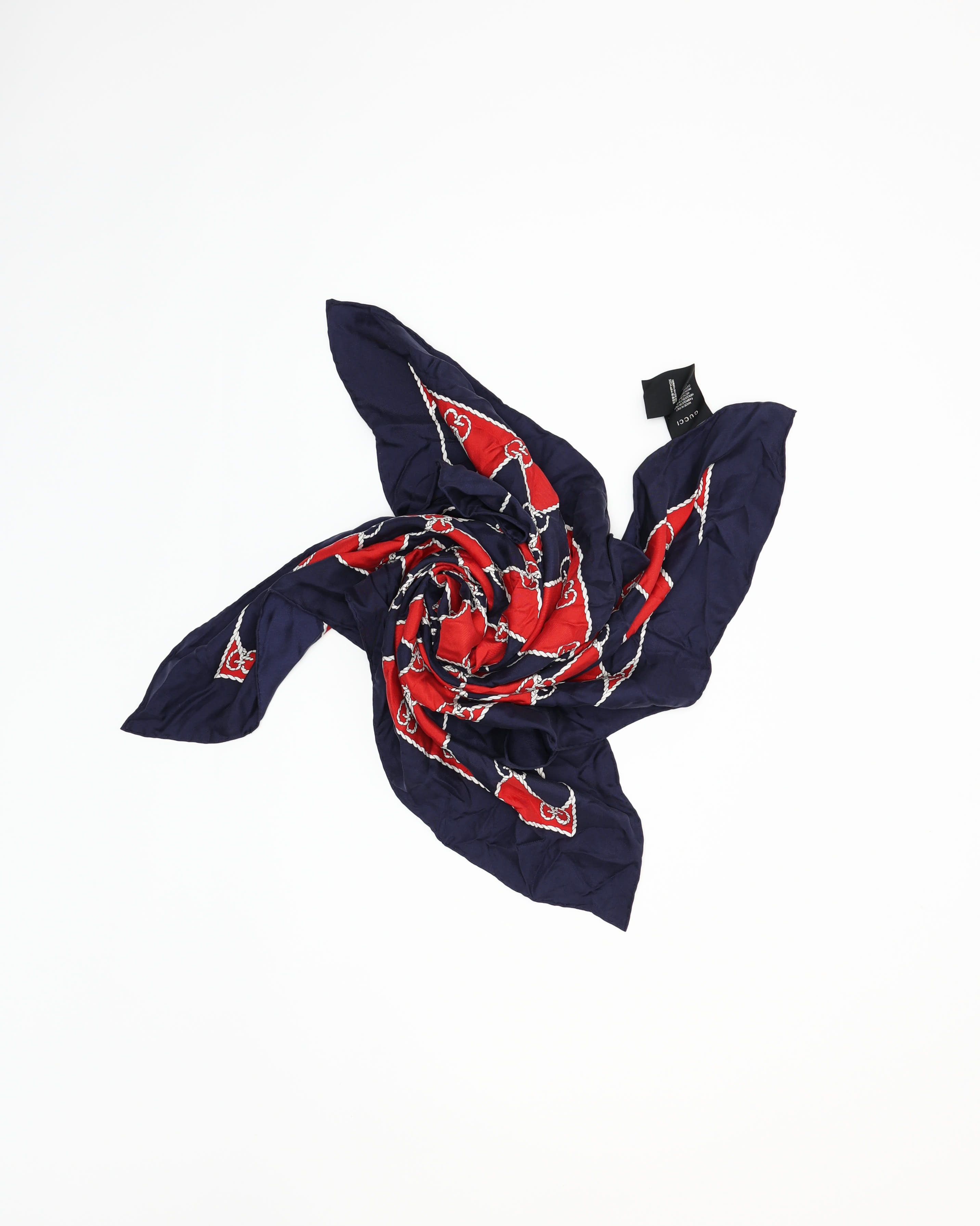 Vintage Gucci 85 GG Silk Scarf - A Retro Tale