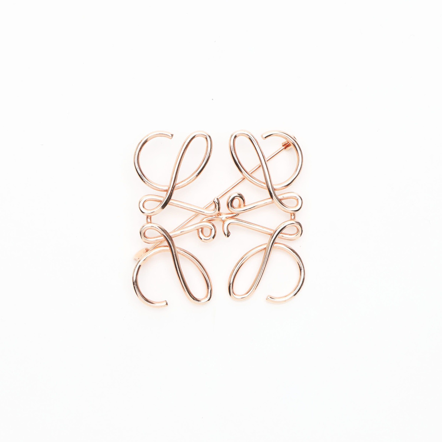 LOEWE PG anagram Brooch Accessories Pink gold