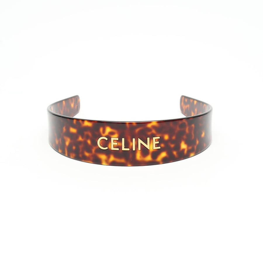 CELINE ブラウン ヘアバンド Vintage Celine Brown Tortoise Headband - A Retro Tale