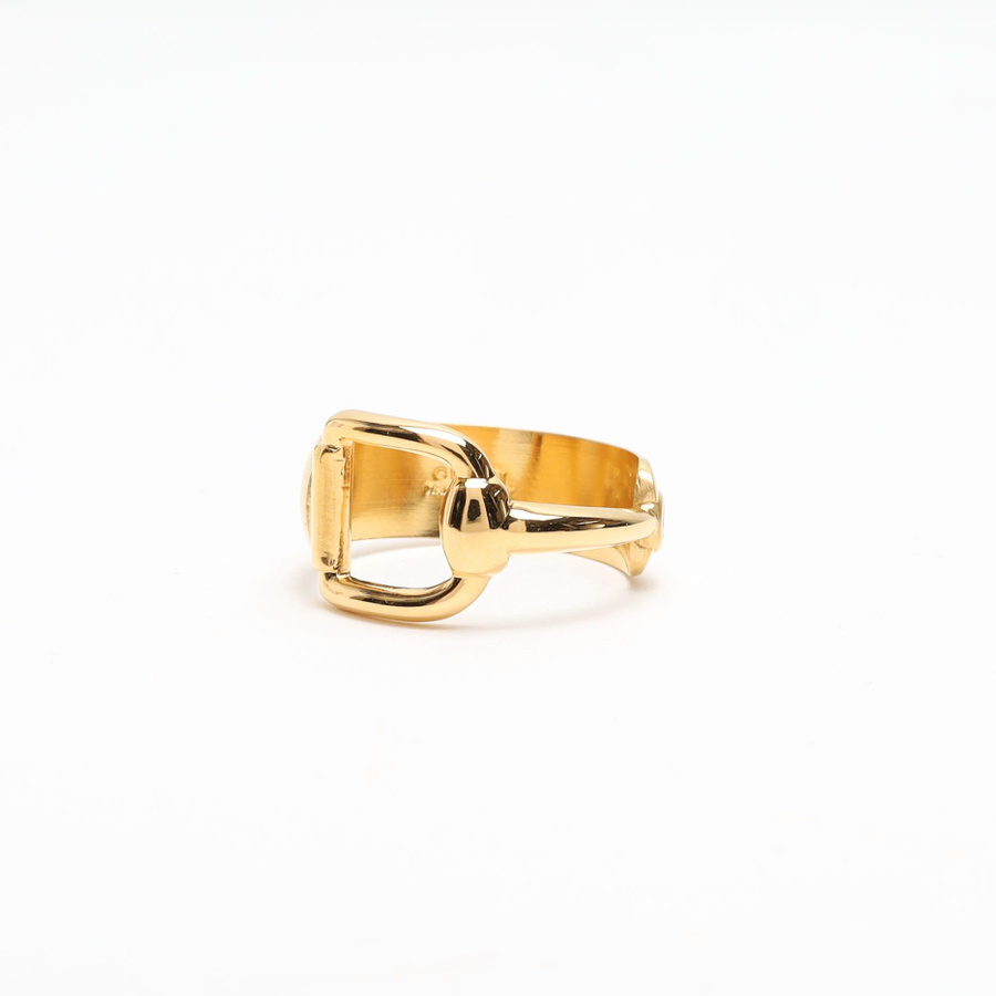 小物 OLD GUCCI Gold Scarf Ring Leather 26591_4edebfc857_file-square.jpg