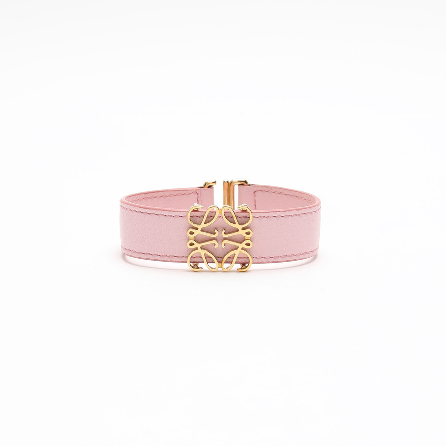 Vintage Loewe Anagram Leather Bracelet - A Retro Tale