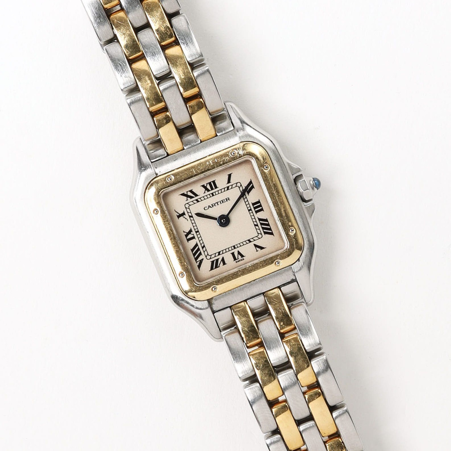 Cartier リモージュ 大皿 プレート ヴィンテージ aq11861 CARTIER PANTHERE 23mm Quartz 2 Row Gold 0.86TCW DIAMOND Watch