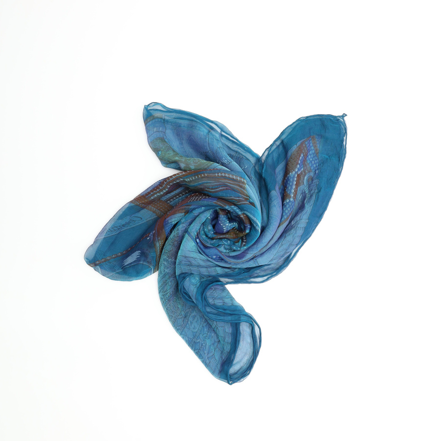 HERMES 25S SCARF 140 IN SILK CASHMERE 991680