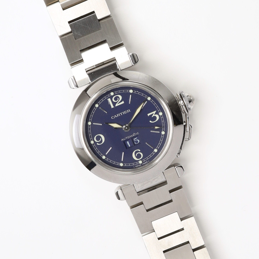 Vintage Cartier Pasha Big Date 35mm Ref 2475 Full Set Watch A