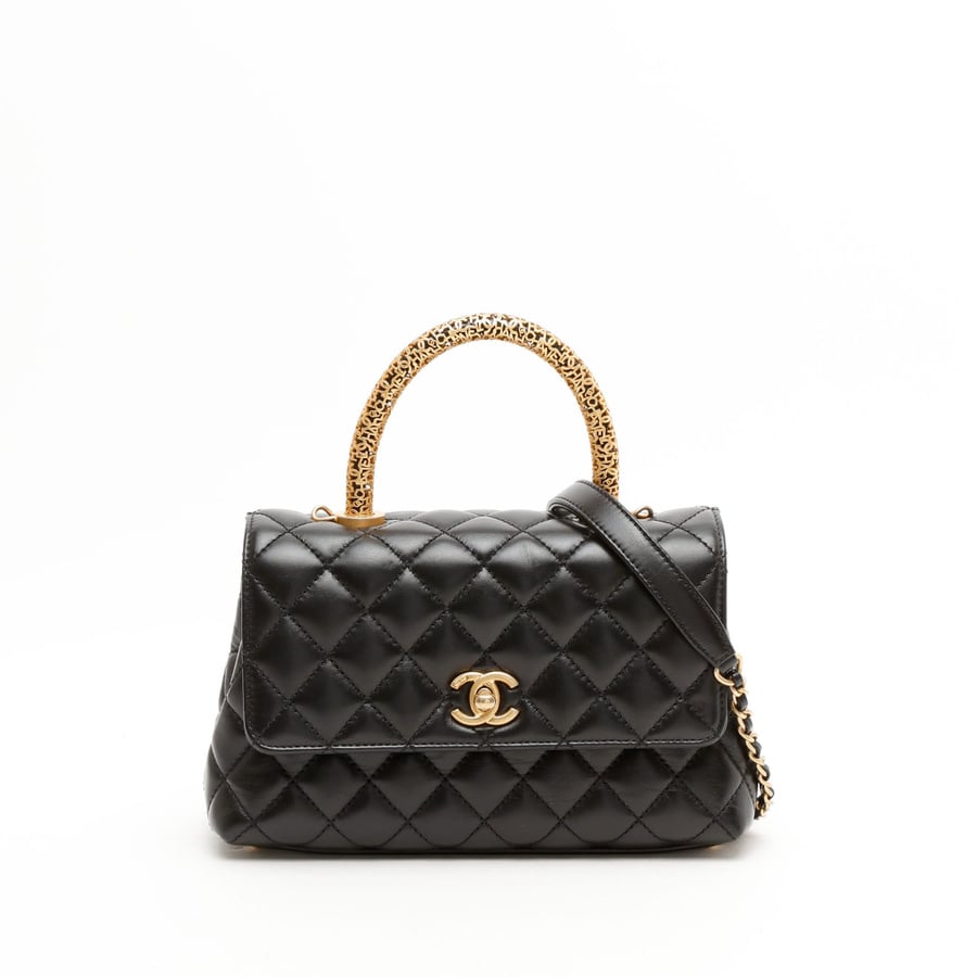 Vintage Chanel Small Signature Coco Handle Bag - A Retro Tale