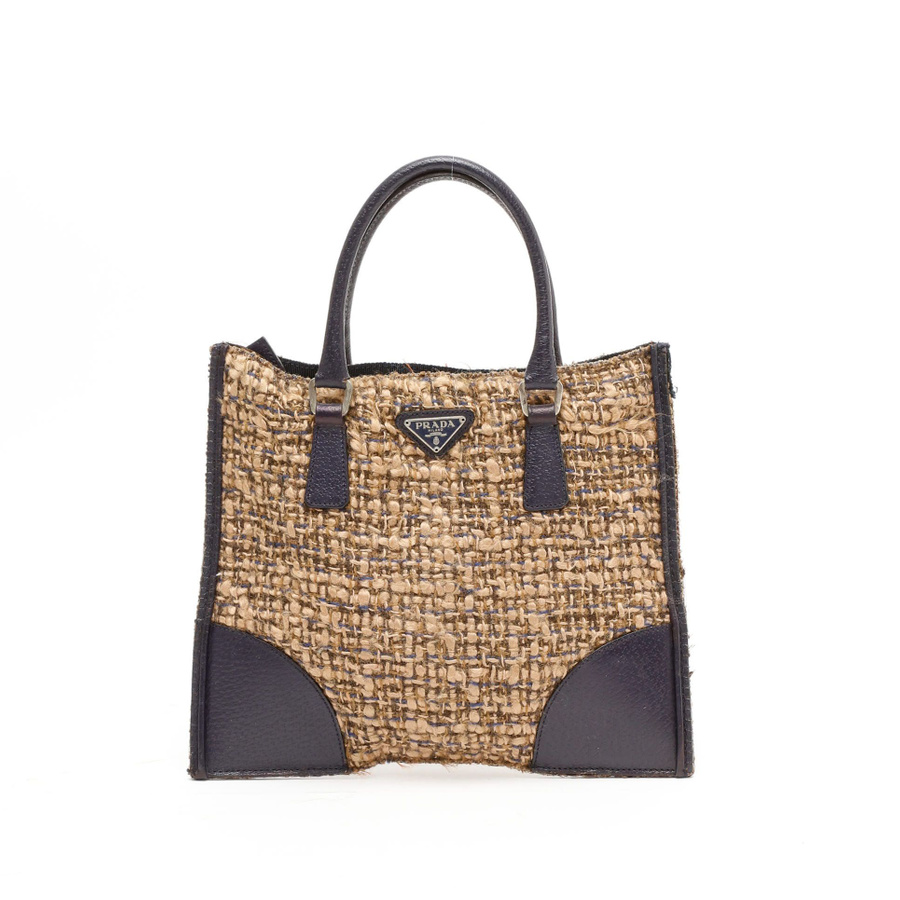 Vintage Prada Tweed Classic Bag from Italy - A Retro Tale