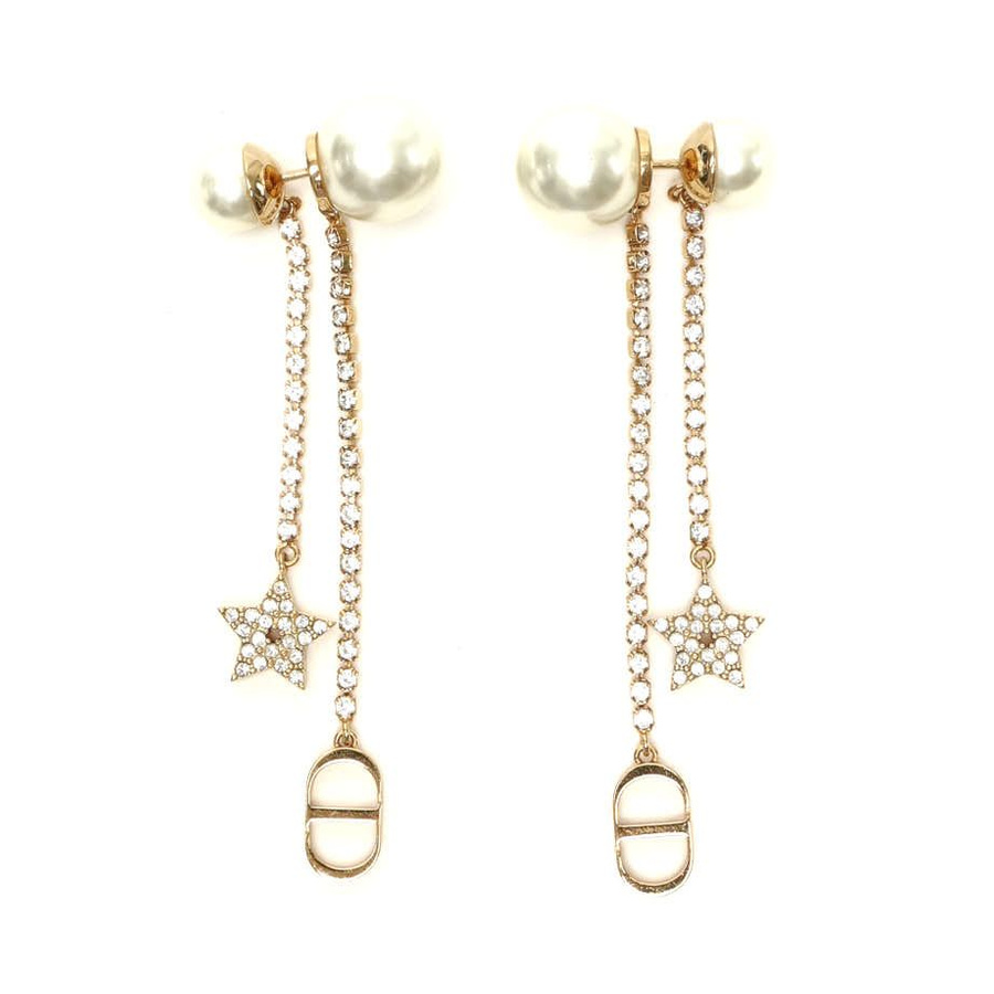 Vintage Christian Dior Tribales Rhinestone Earrings - A Retro Tale