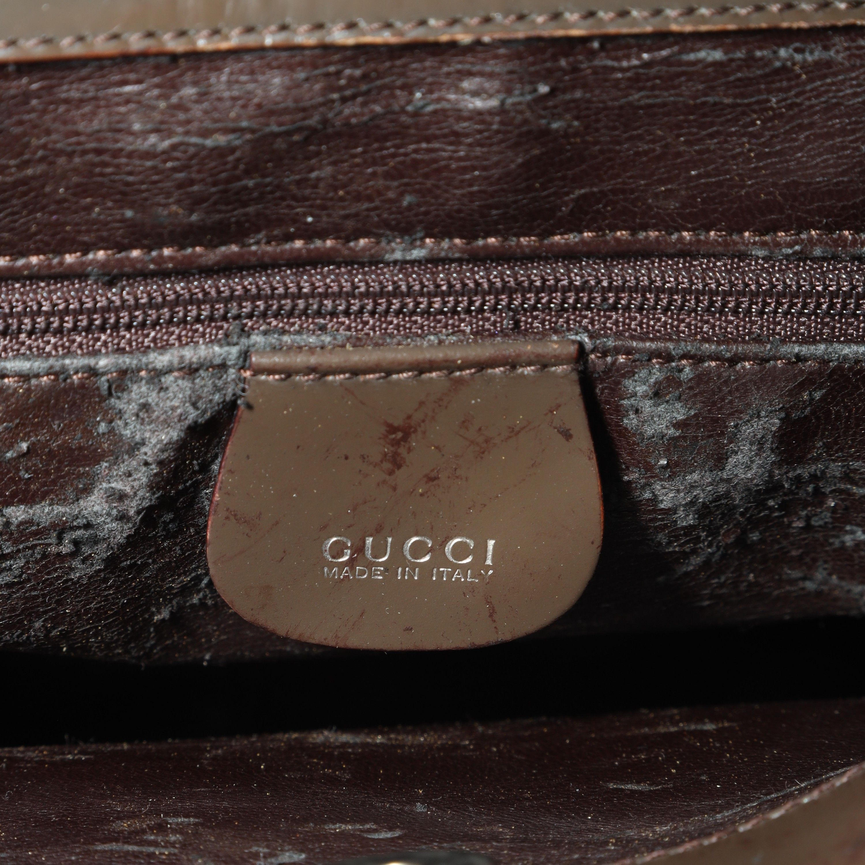 Gucci 90s Long Handle Patent Leather Shoulder Bag