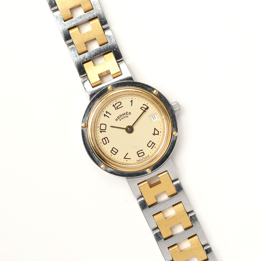 Vintage Hermès Clipper 24mm Full Set 1995 Watch - 845-20762