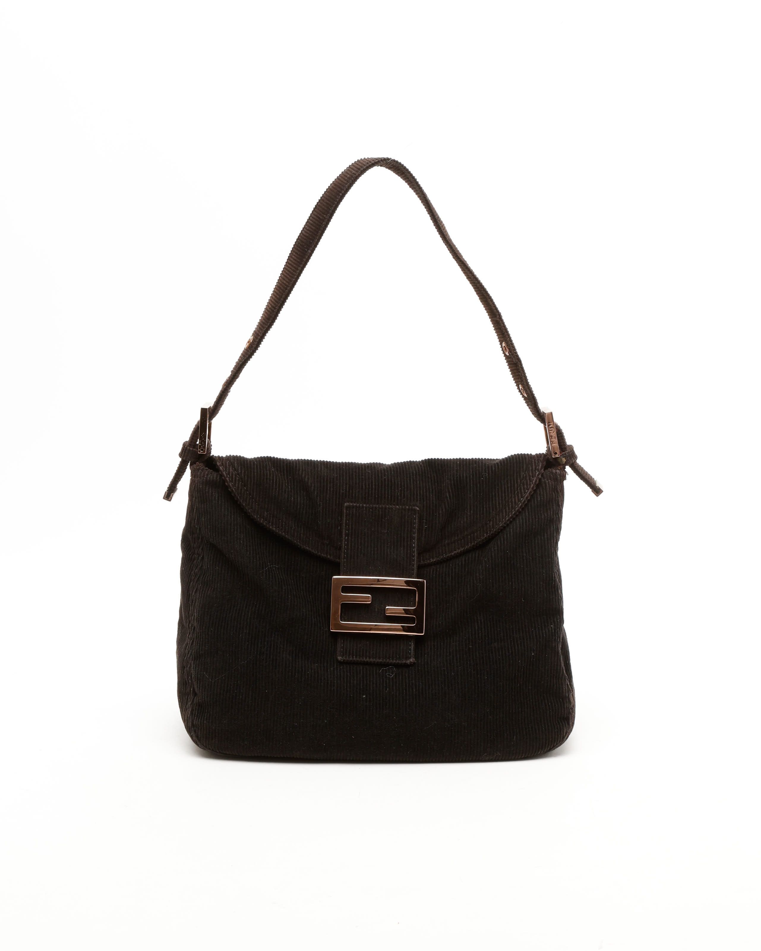 FENDI　ショルダーバッグ フェンディ FENDI ショルダーバッグ ダブルバゲット ブラックレザー