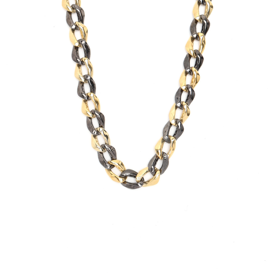 Vintage Saint Laurent 2 Colors Chain Necklace - 845-44275