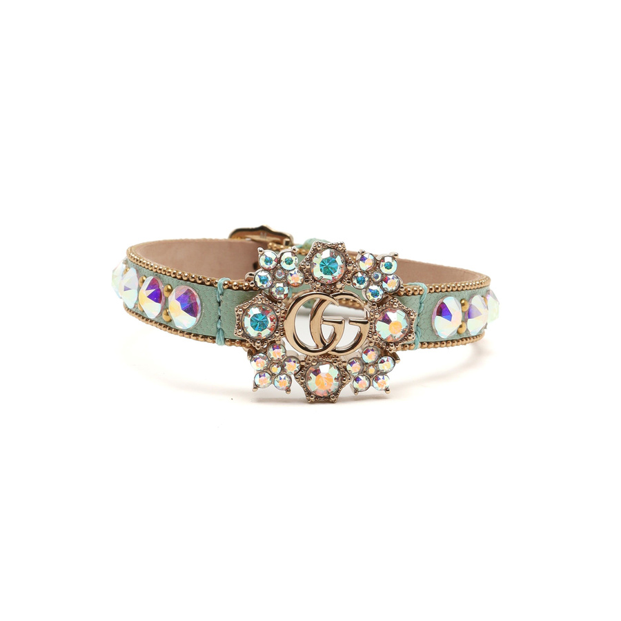 Vintage Gucci Pet Rhinestone Collar - 259518709