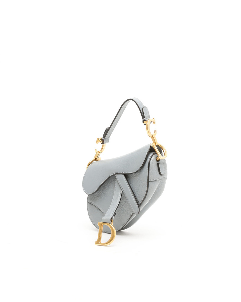 dior mini dior saddle gray