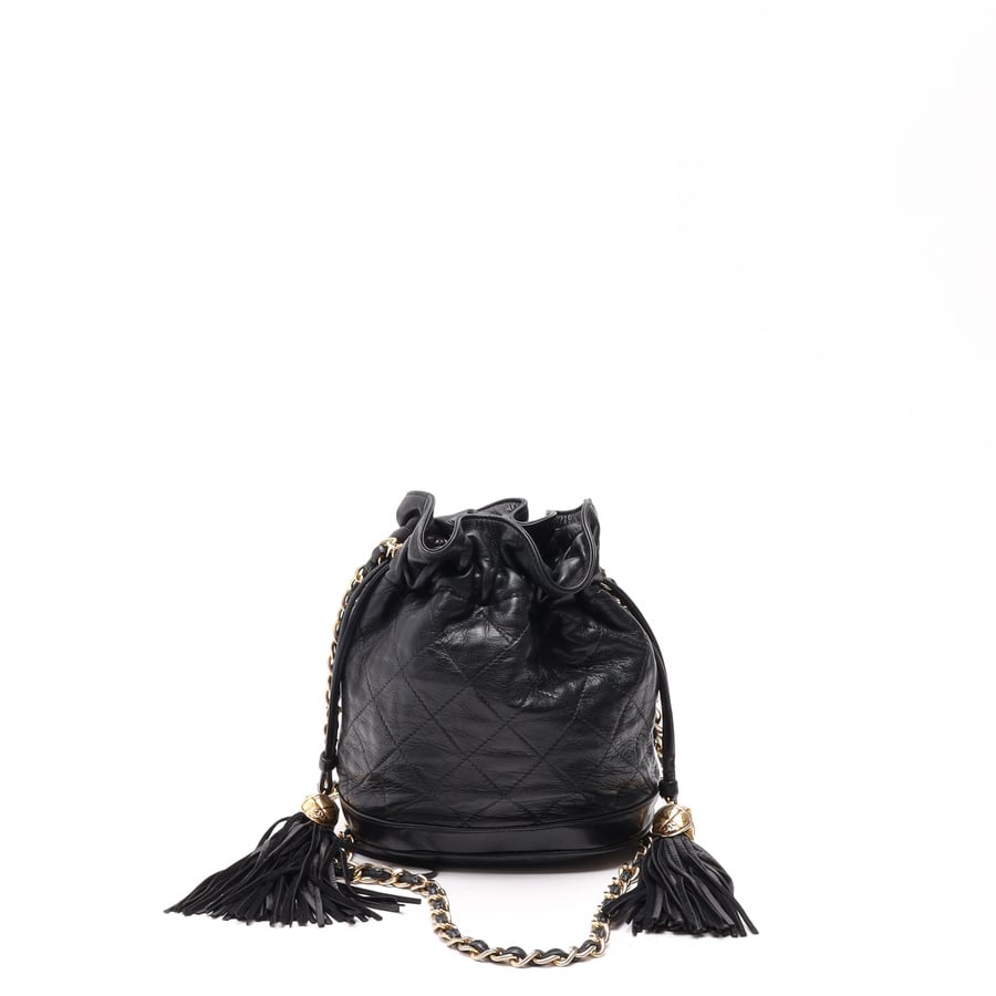 Vintage Chanel CC Tassel Bucket On Chain Bag - 866-39570