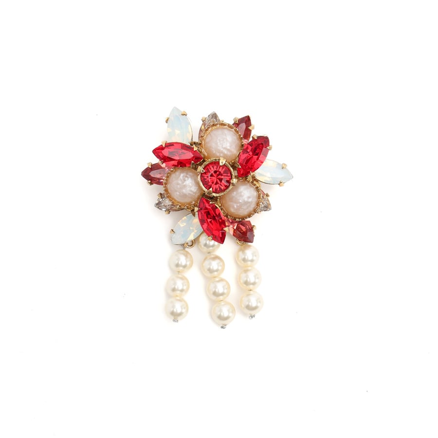 Vintage Miu Miu Rhinestone Brooch - 865-24686