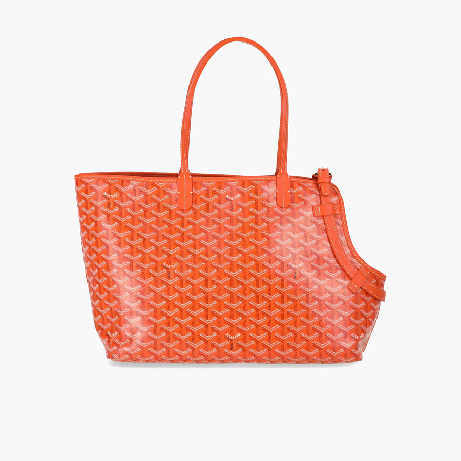 CHIEN GRIS & POCKET 34 RED CANVAS