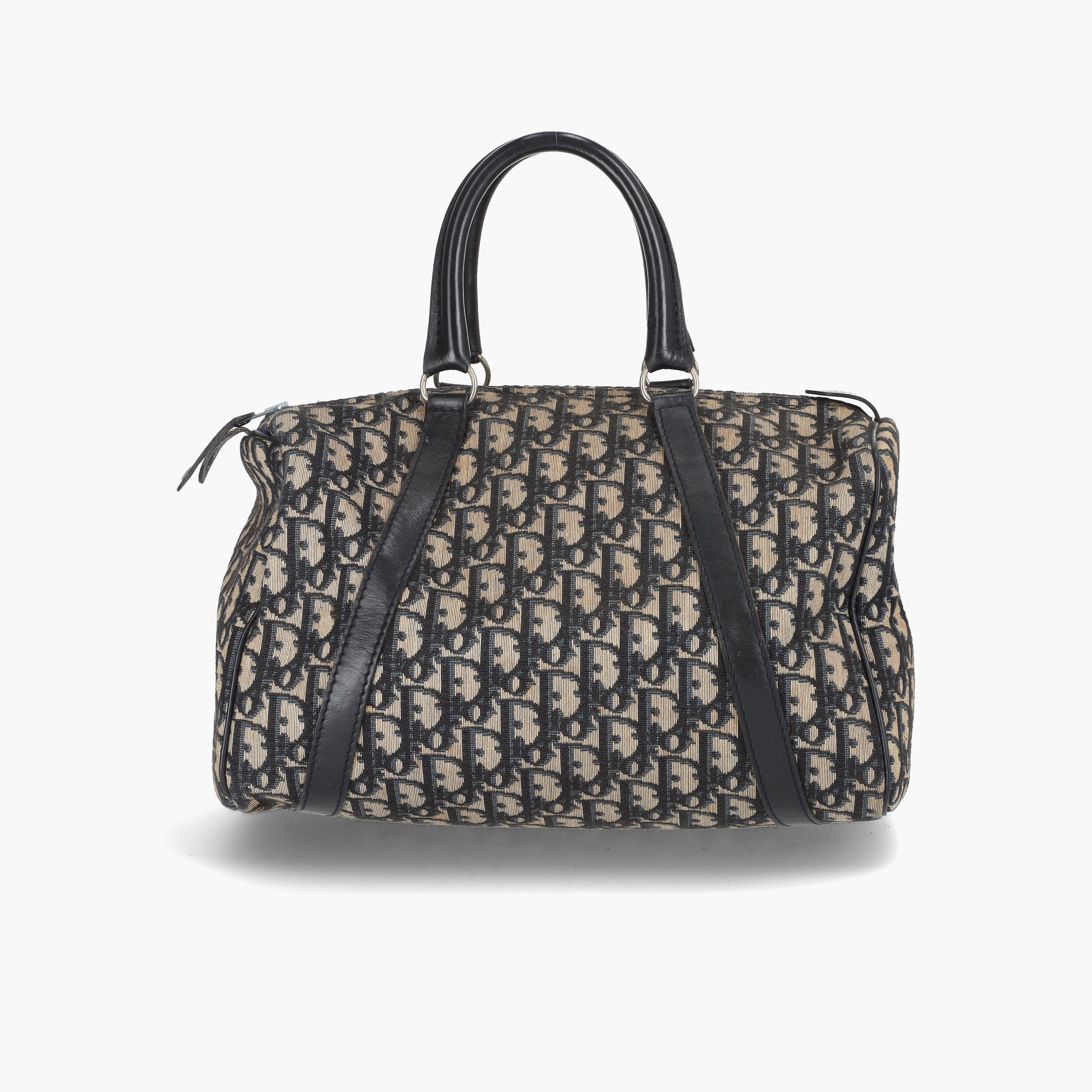 CHRISTIAN DIOR Vintage Oblique Canvas Bowling Bag A Retro Tale