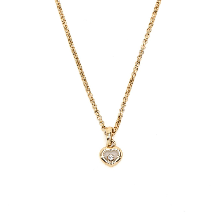 Vintage Happy Diamond 18k Yellow Gold Necklace SB006215