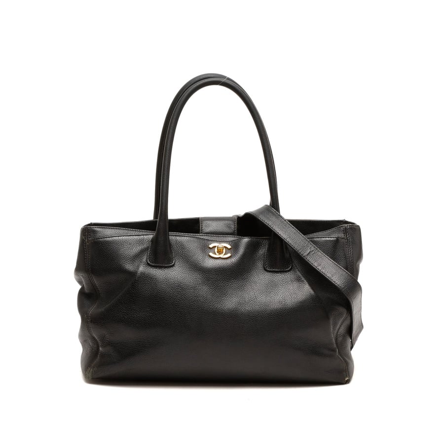 Vintage Chanel Caviar Executive Cerf Tote Bag - 2260005645868