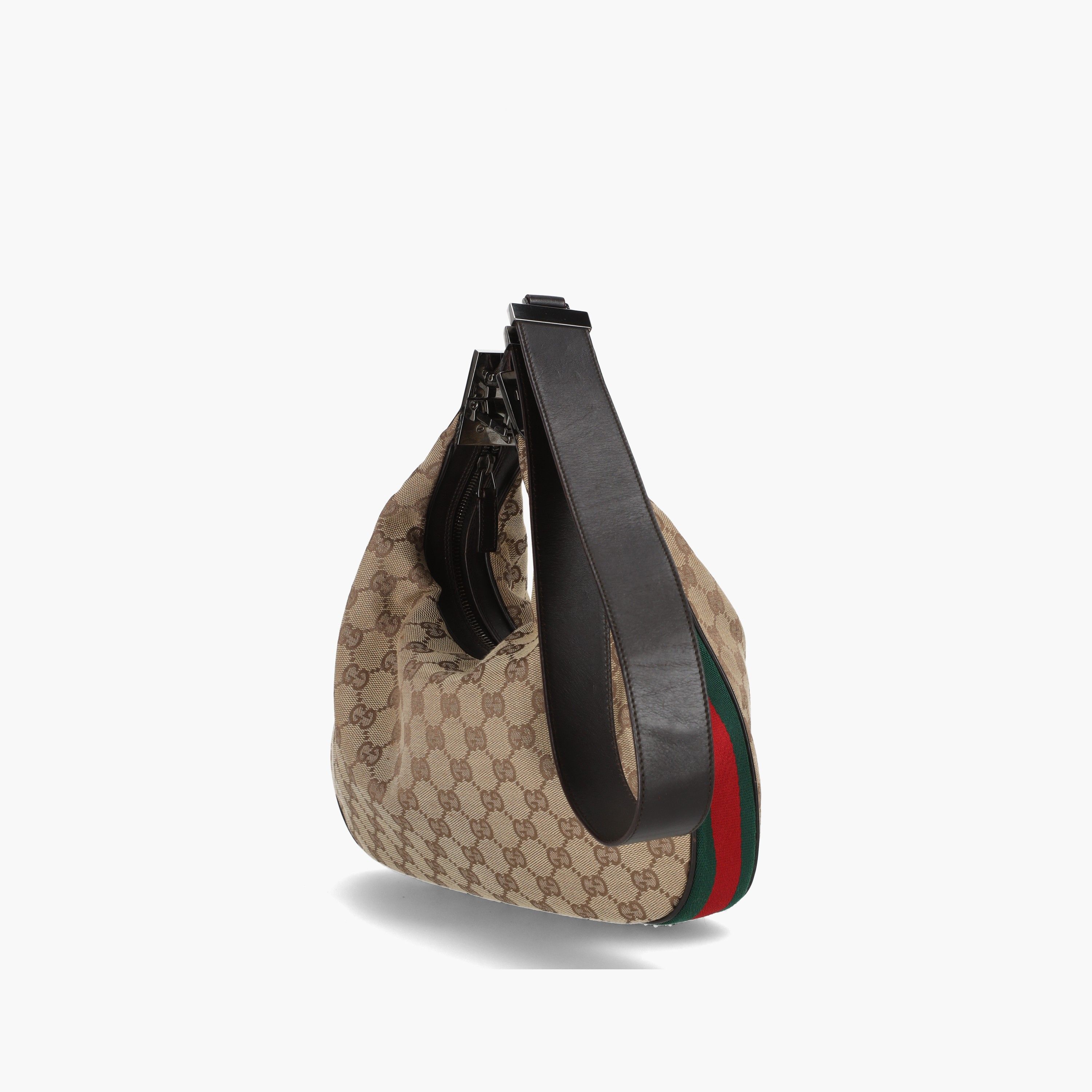 GUCCI Vintage GG Web Attache Shoulder Bag - A Retro Tale