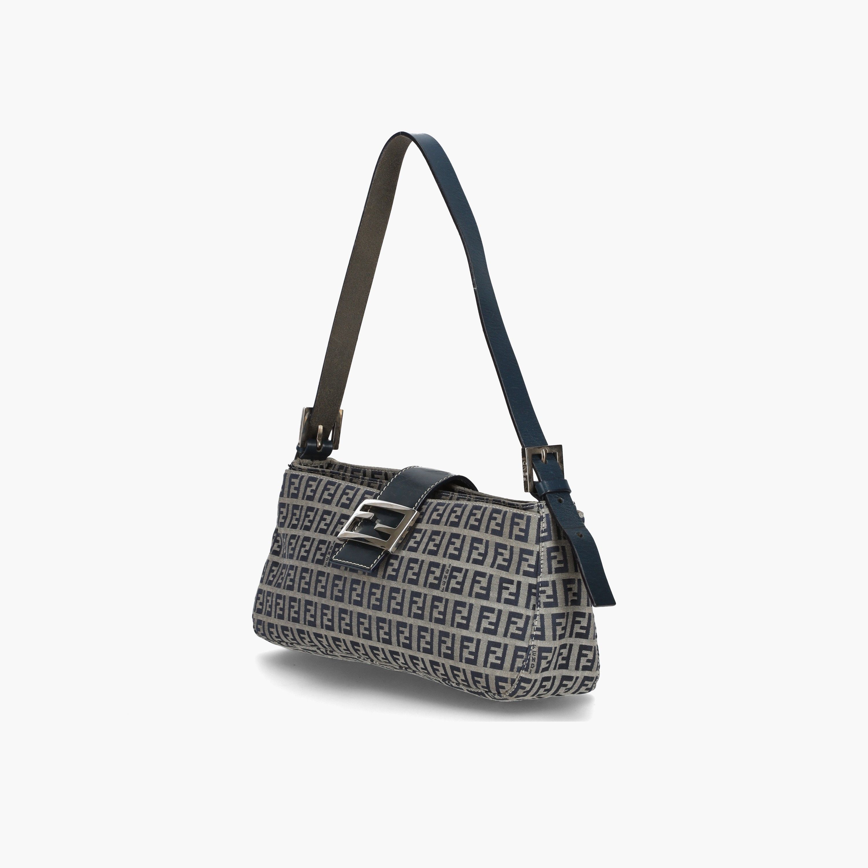 Fendi Zucchino Velvet Shoulder Bag
