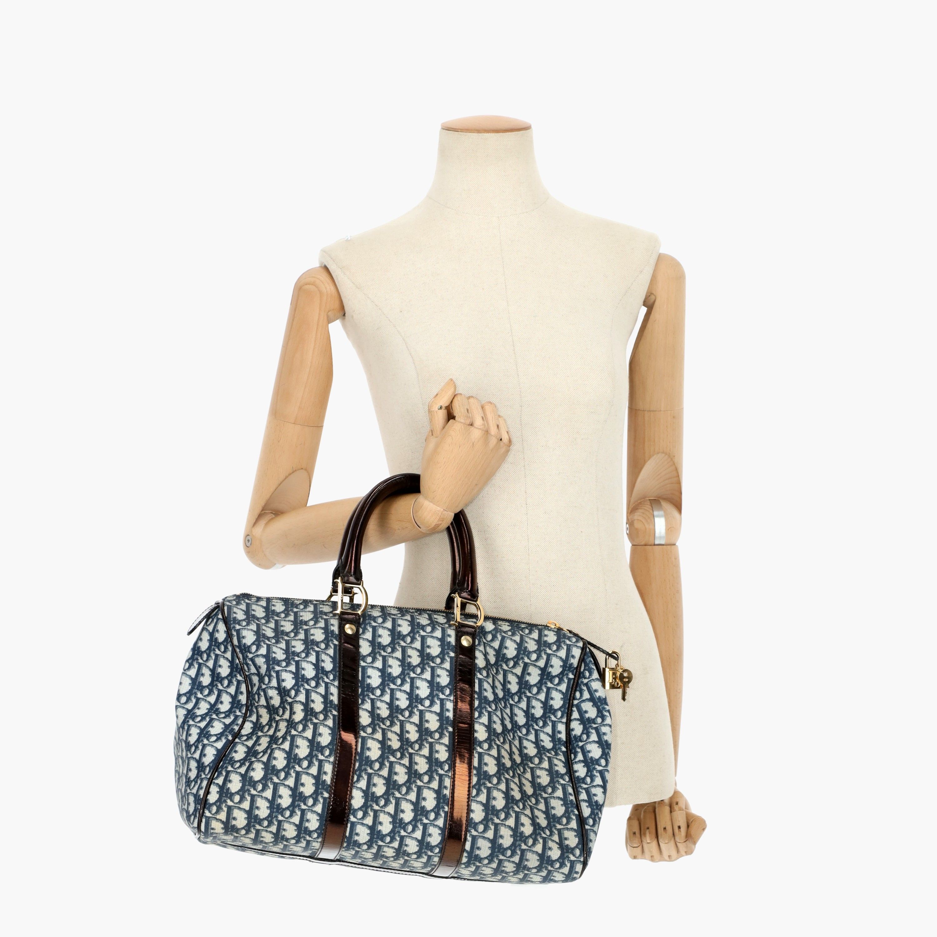 CHRISTIAN DIOR Vintage Oblique Bowling Handbag A Retro Tale