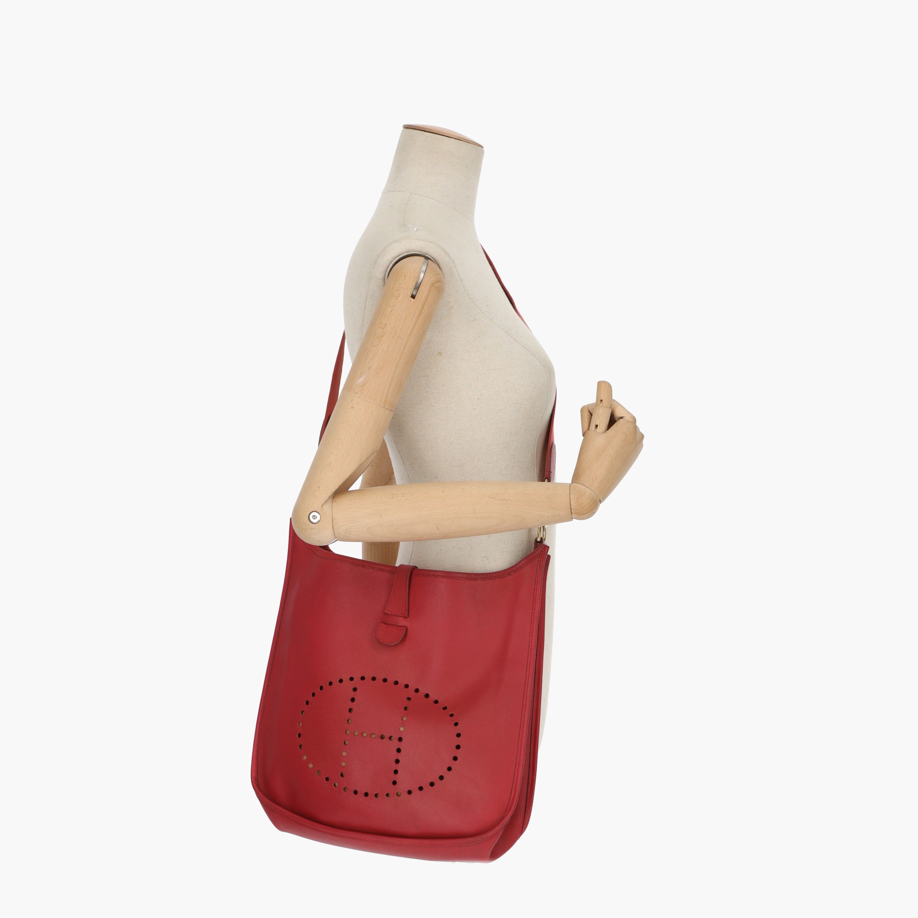 hermes evelyne bag red