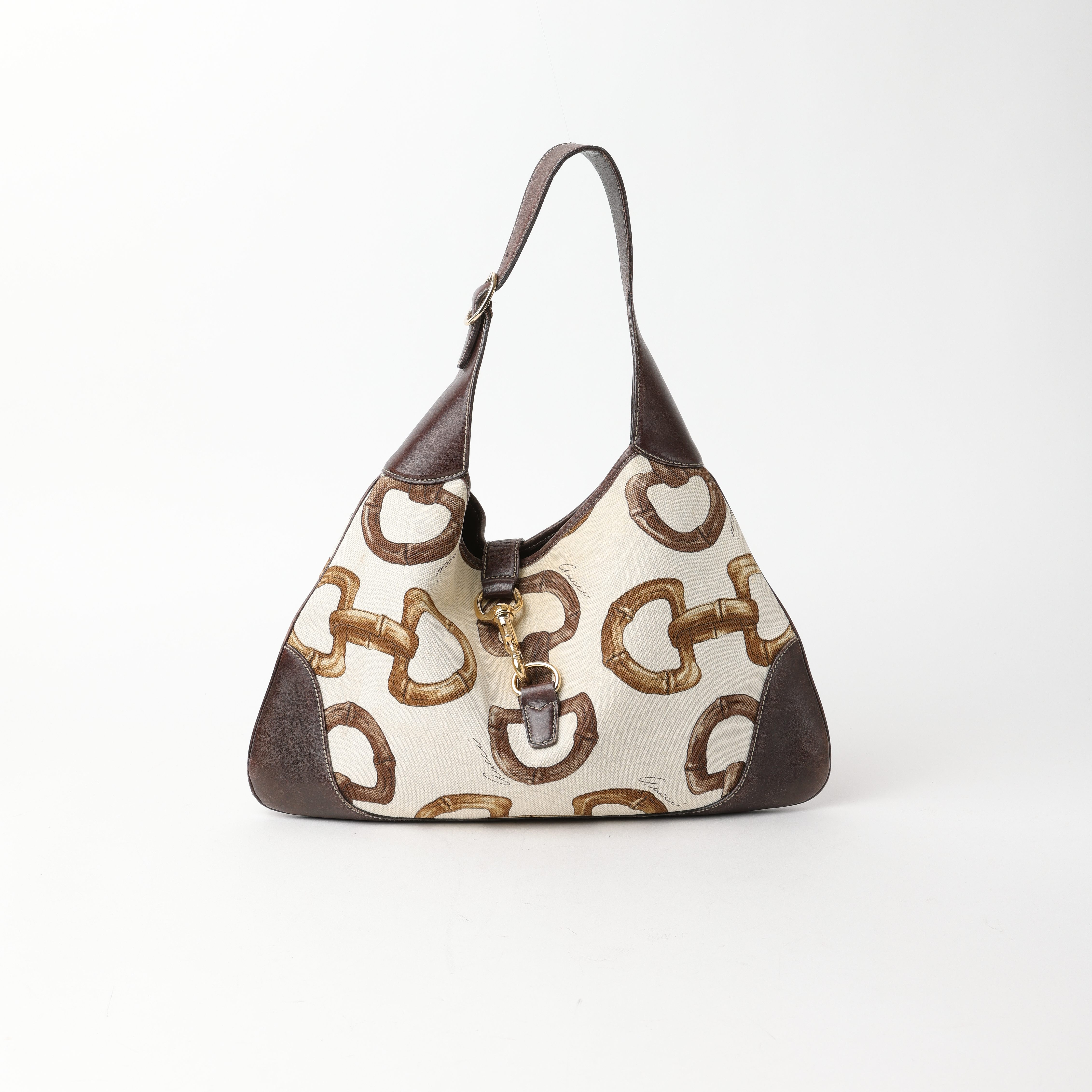 GUCCI Vintage Jackie Bamboo Horsebit Shoulder Bag A Retro Tale