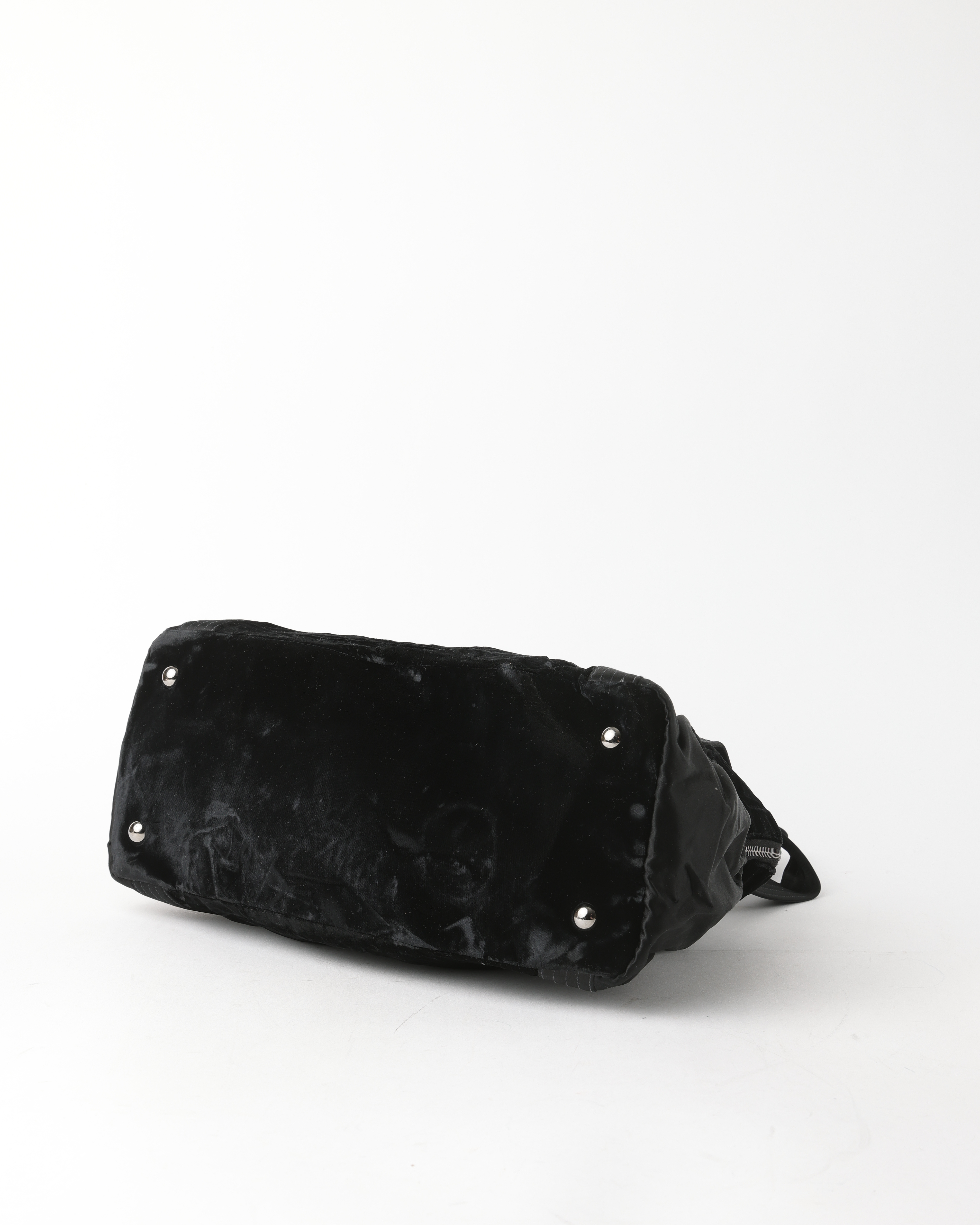Pre-owned Chanel Cc Coco Velvet Weekend Bag