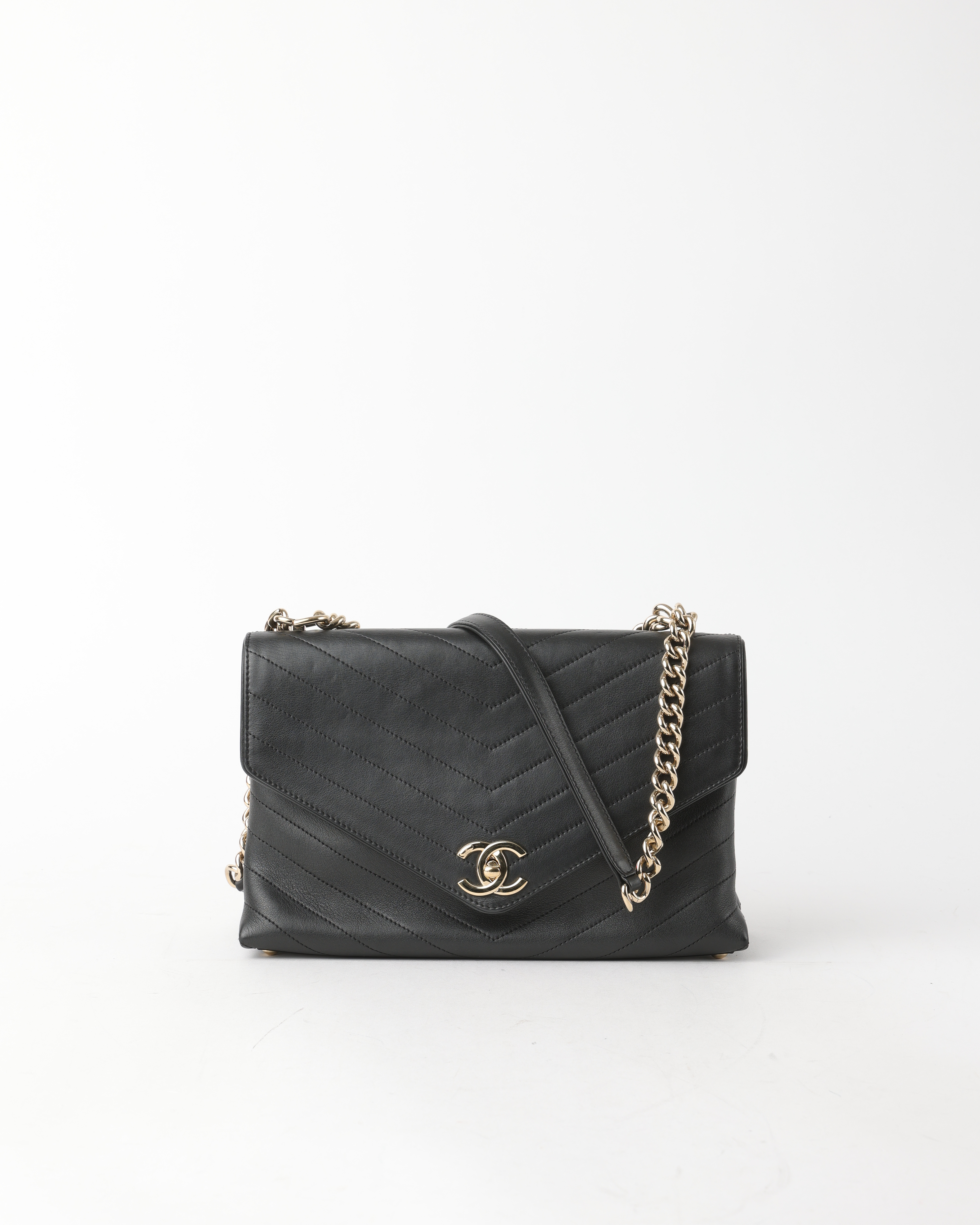 Pre-owned Chanel Chevron Single Flap Bag
