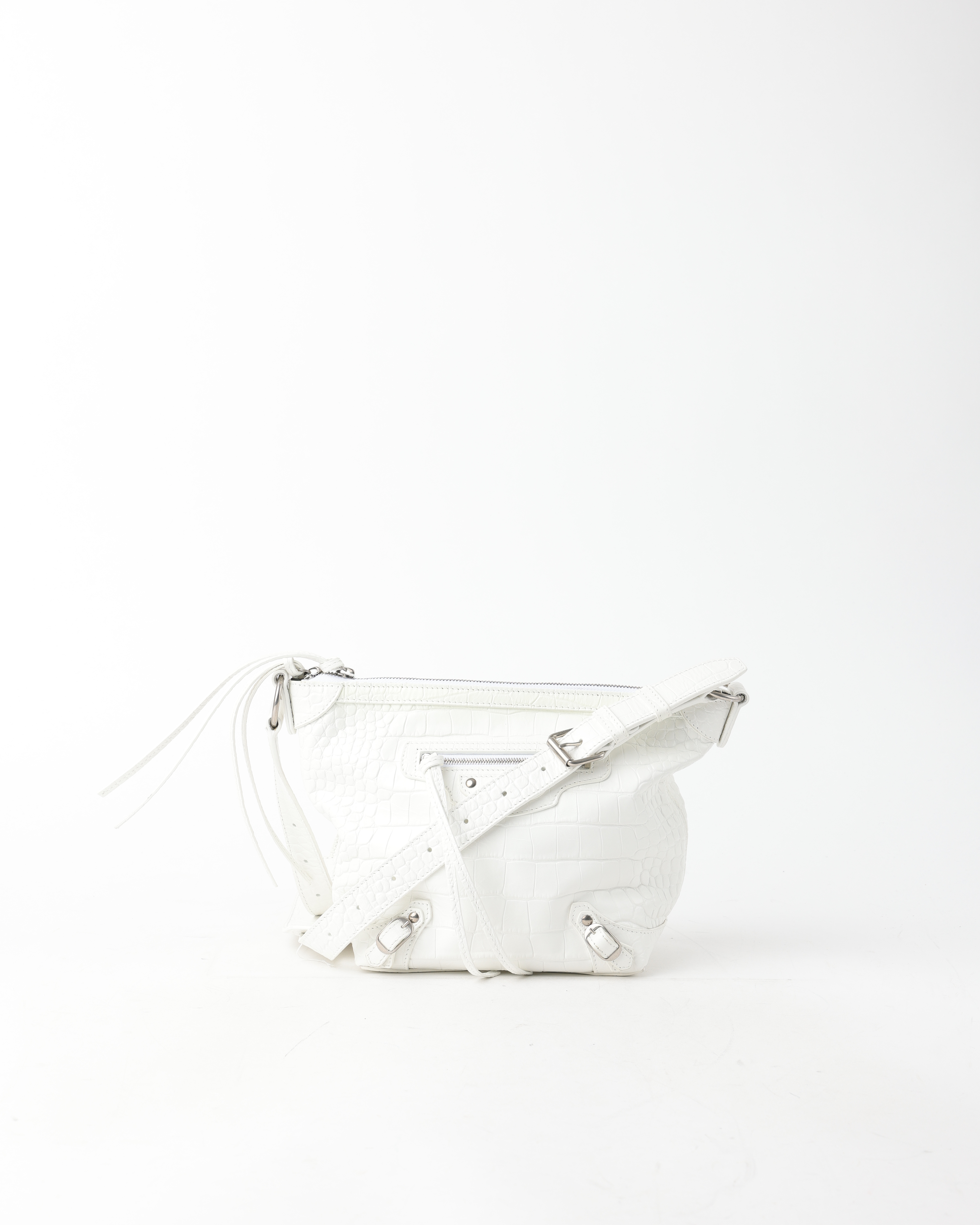 BALENCIAGA Neo Classic Croc Hobo XS Bag