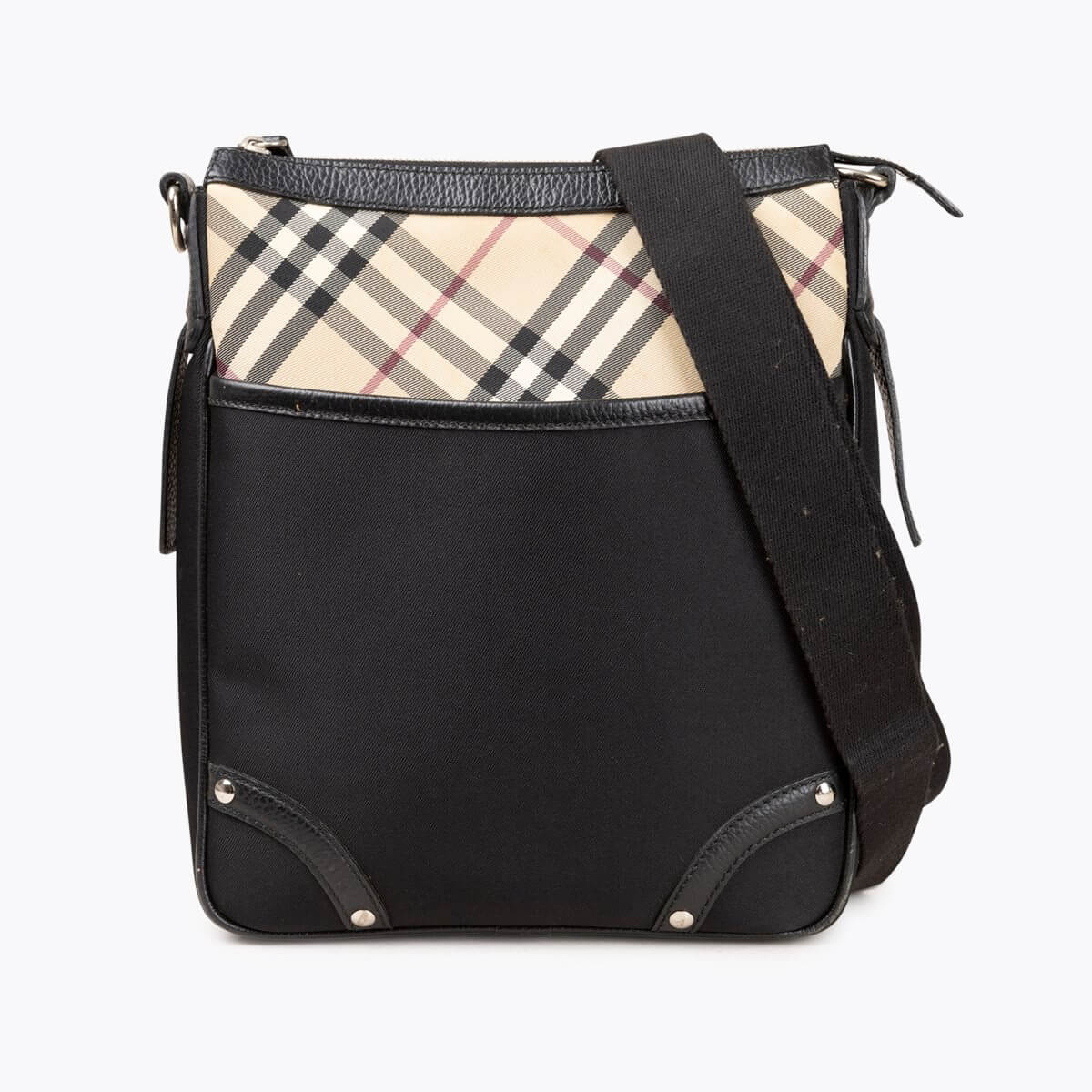 BURBERRY Nova Check Nylon Crossbody Bag