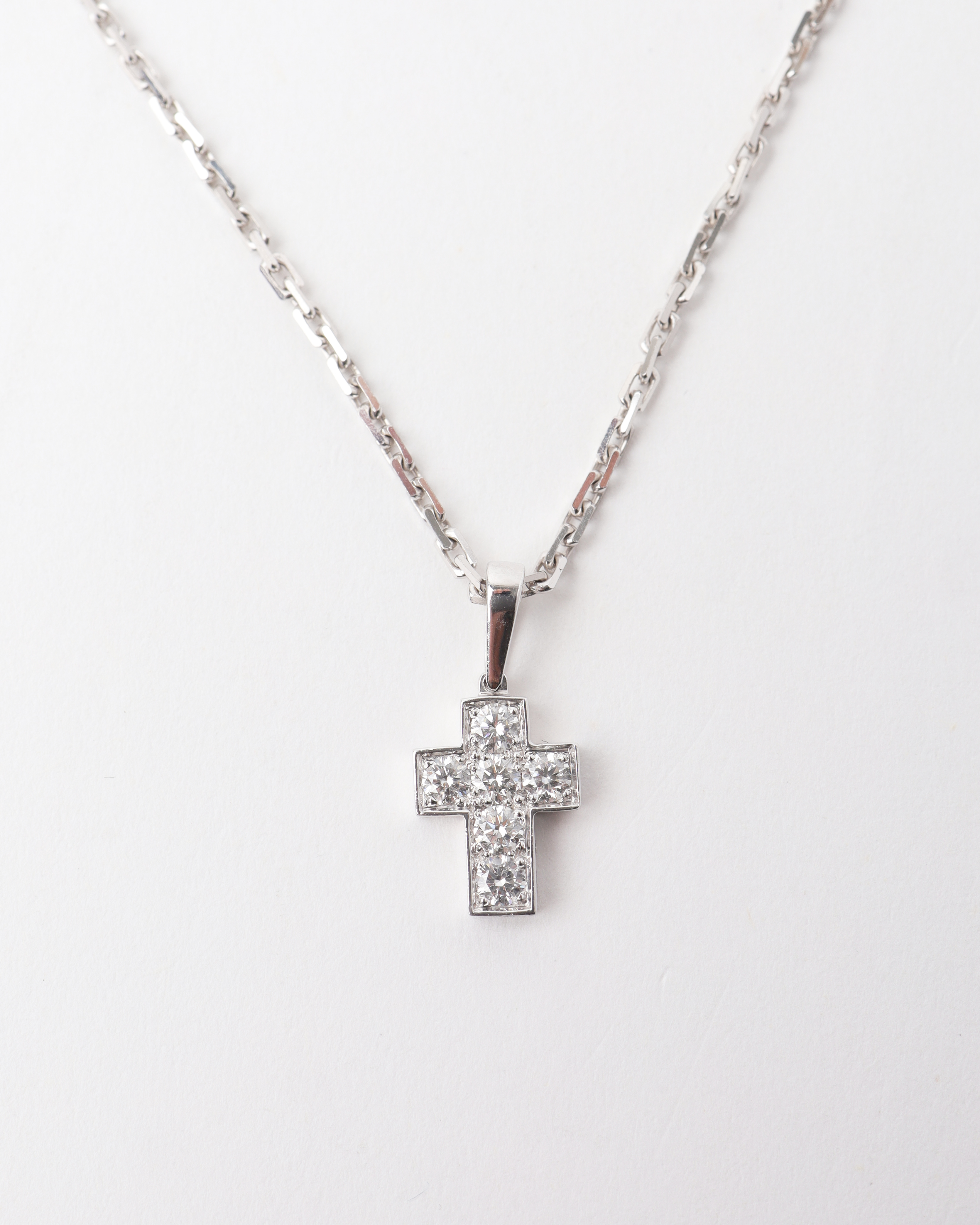 CARTIER Cross Diamond Necklace