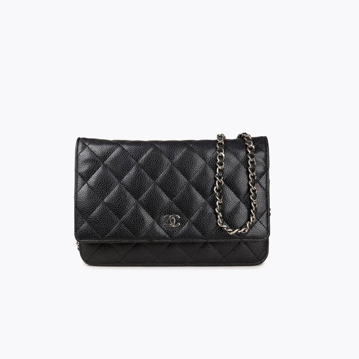 CHANEL Timeless Caviar Wallet On Chain