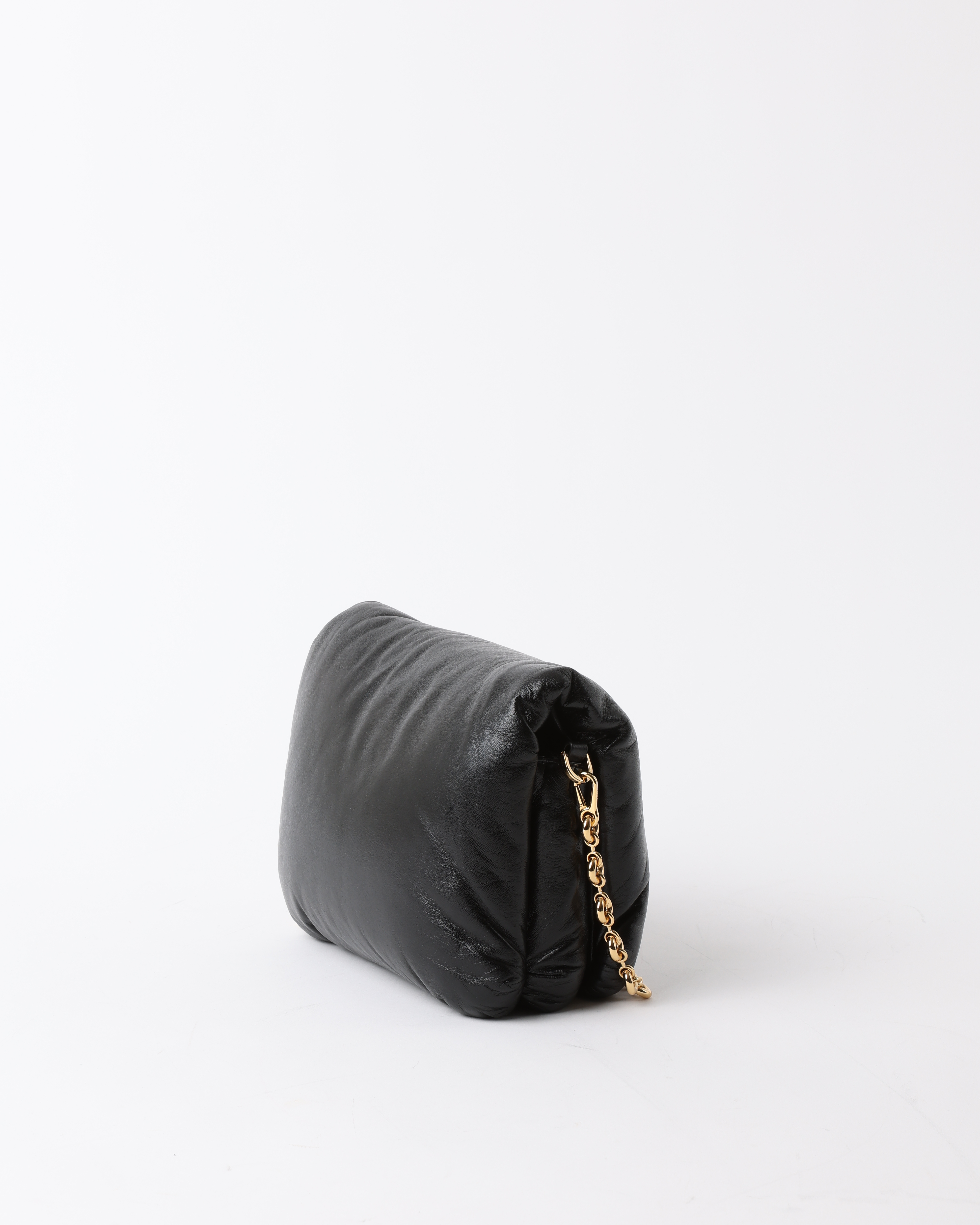 Loewe Goya Puffer Quilted Shoulder Bag In Black