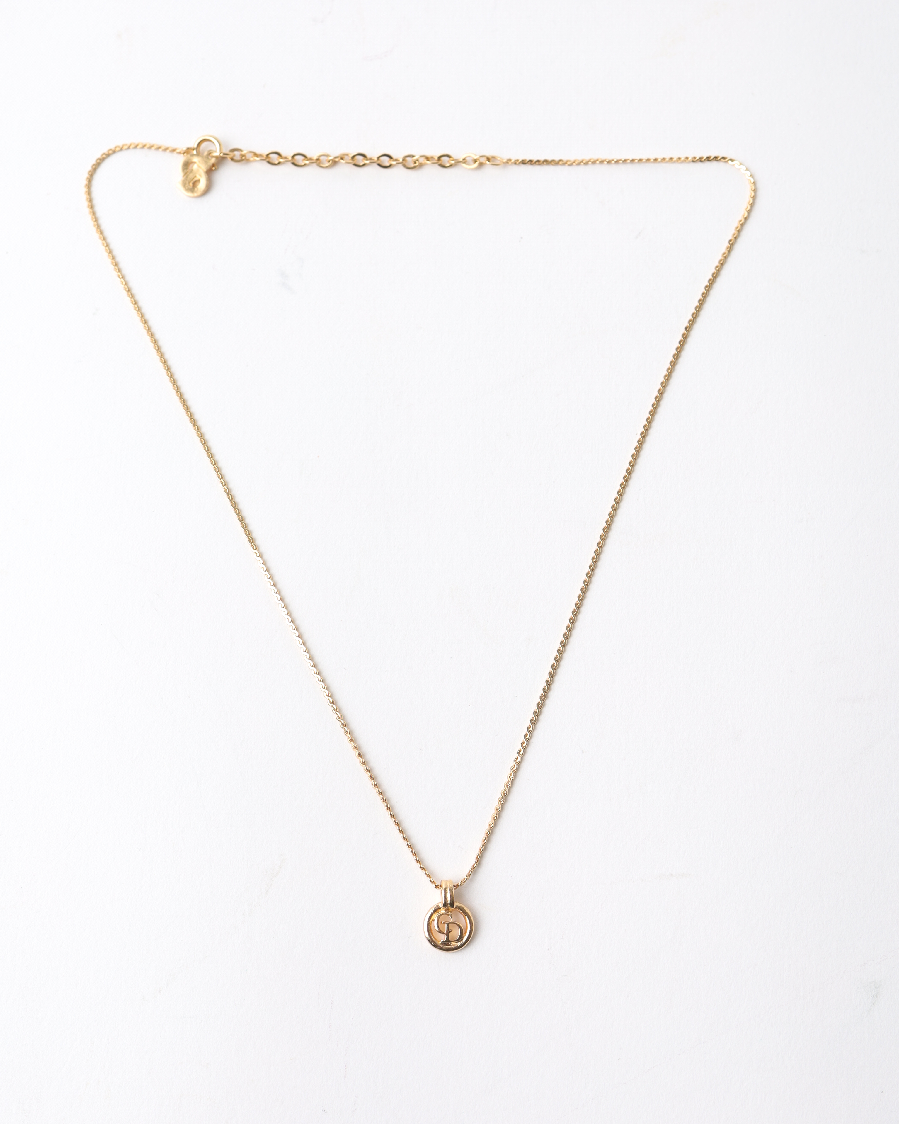 CHRISTIAN DIOR CD Charm Necklace