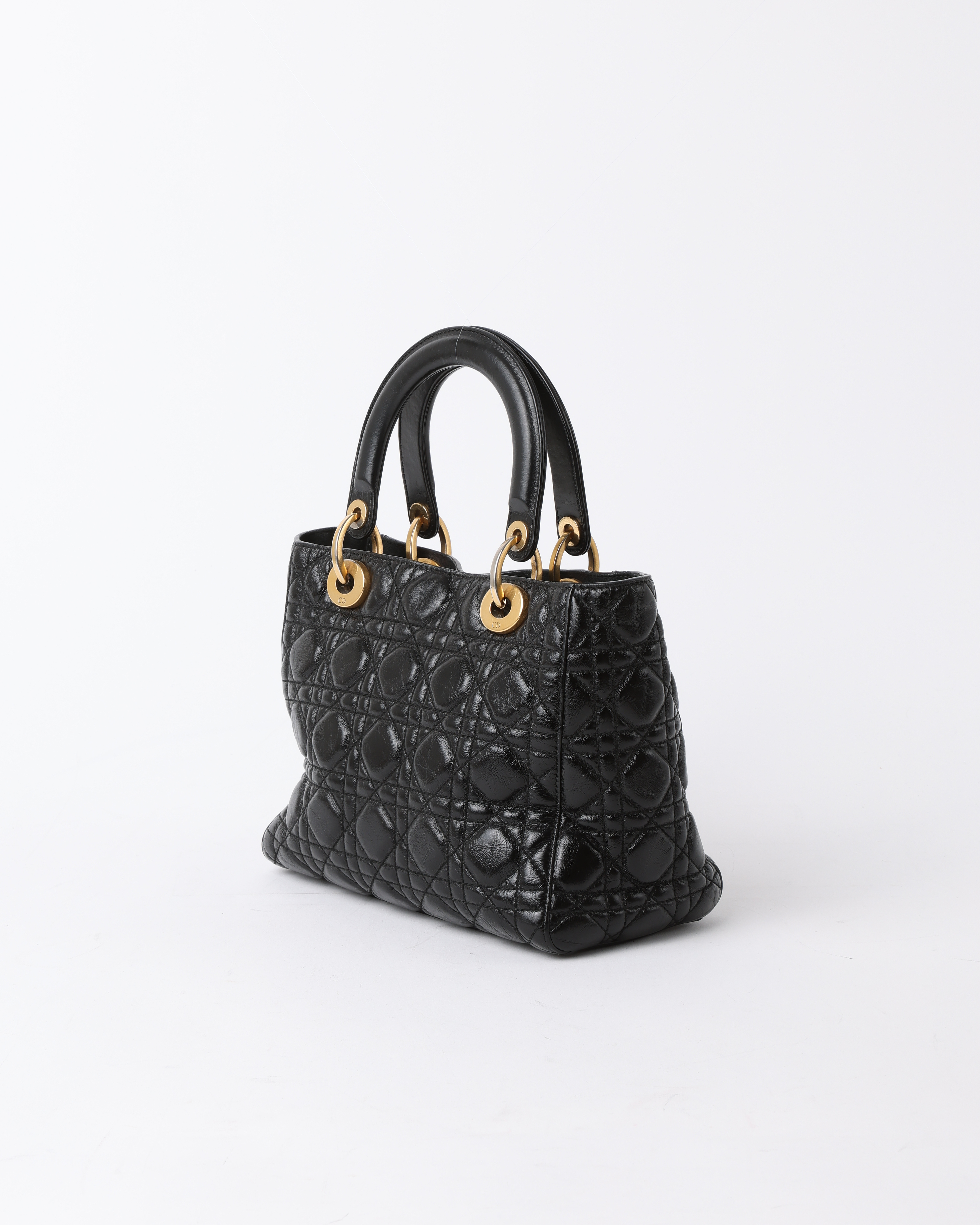 Dior Christian  Medium Soft Lady  Cannage Bag